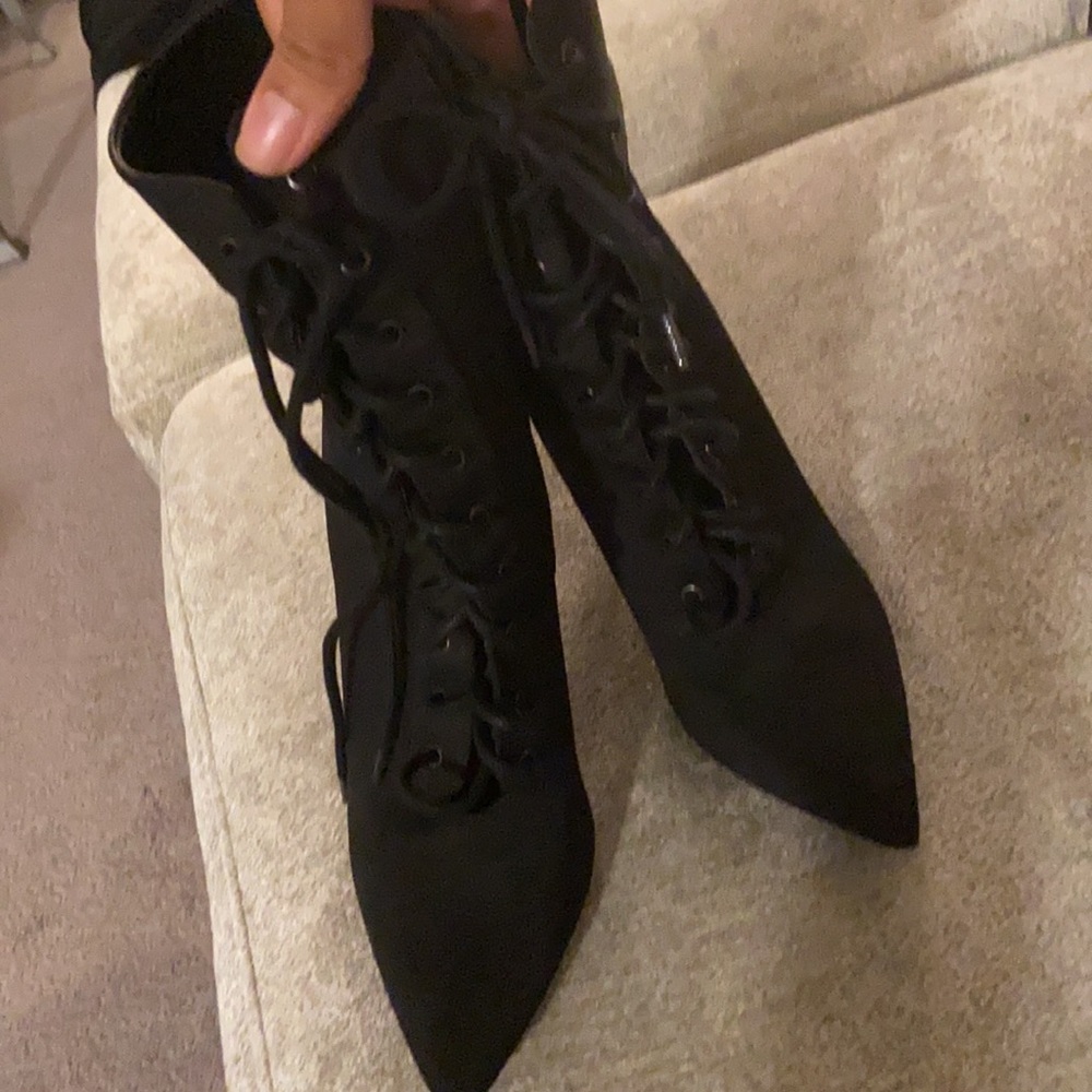 Black Lolashoetique Ankle Booties - Picture 2 of 6
